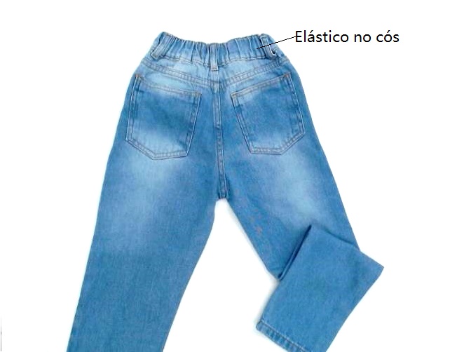 Calça Importsb Inf Fem Jeans Loose Fit Coração