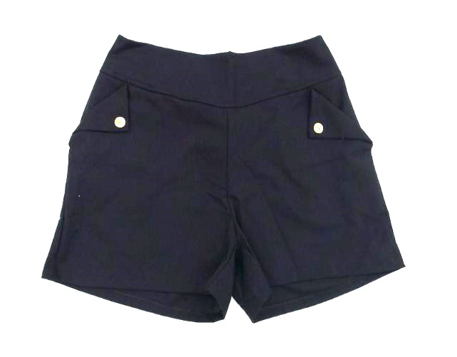 Short Armando Ad Exg Fem Linho 2bolsos