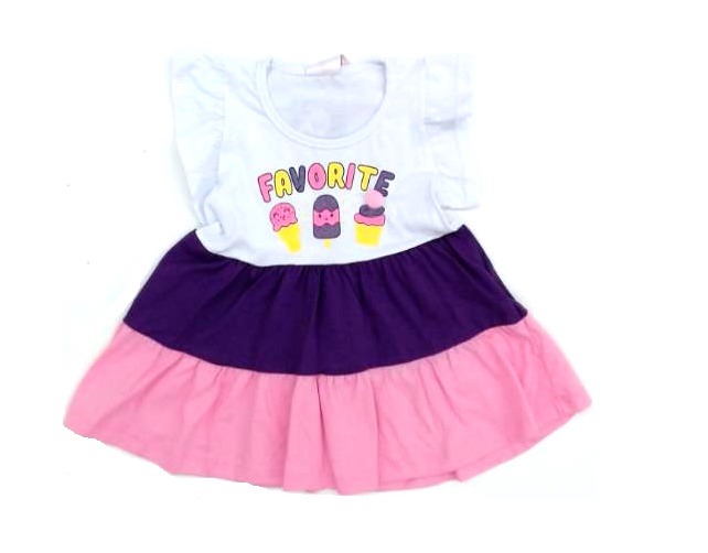 Vestido Fashionkids Bebe Mga Jap Malha 3marias