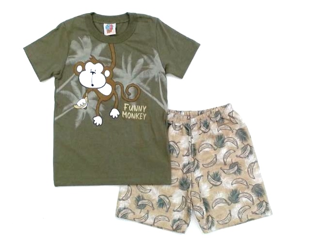 Conjunto Wkids P.passos Masc M/c Malha