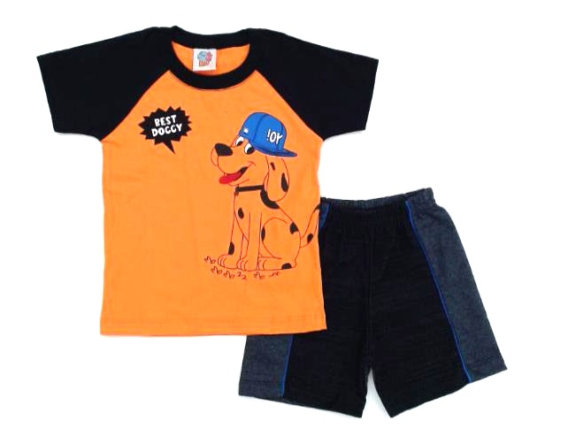 Conjunto Wkids P.passos Masc M/c Malha