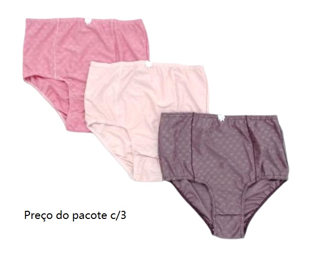 Calcinha Dondoka Adulto Jacar Trabalhada (c/3)