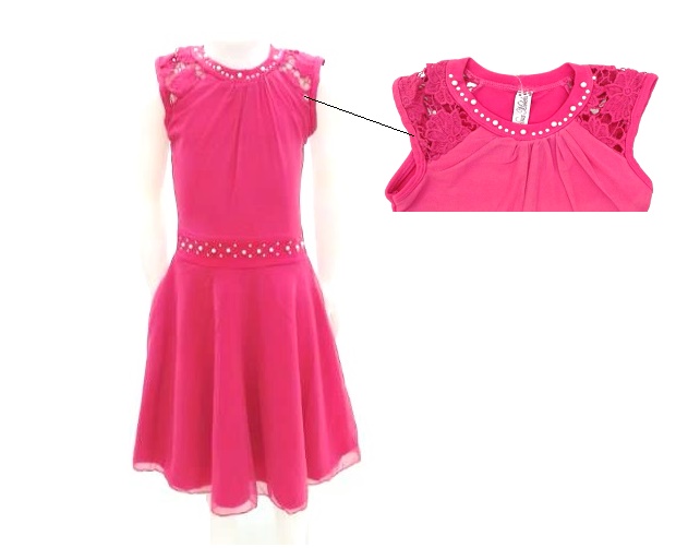 Vestido Ninamoleka Inf Reg Poliéster Tule Guipir