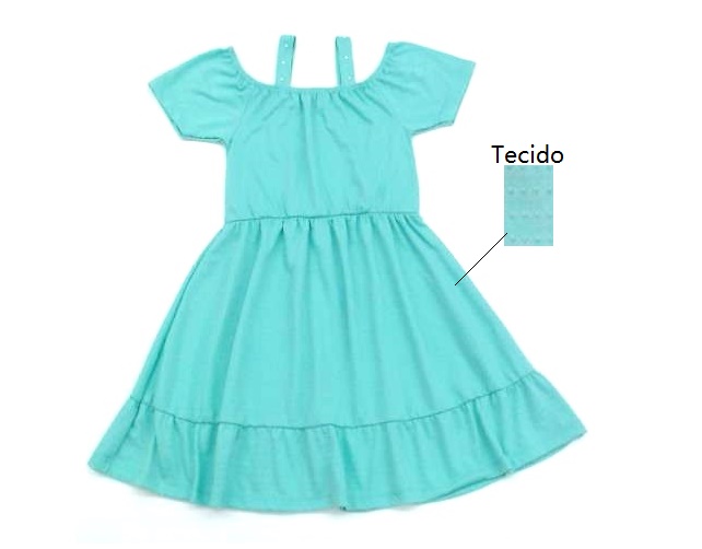 Vestido Bichobagunça Juv M/c Malha Poá