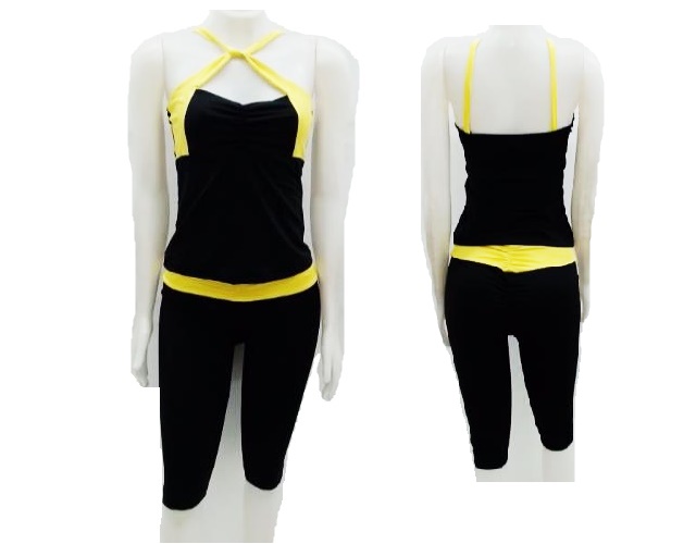 Conjunto Ozon Ad Fem Reg Lycra Fitness Bermuda