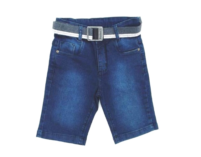 Bermuda Perbol Infantil Jeans Lycra Cinto