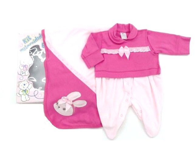 Saída-maternidade Bloomys Bebe Plush Suedine