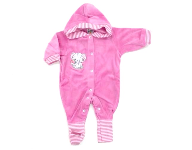Macacão Bloomys Bebe Longo Plush Capuz