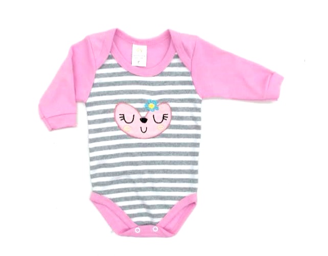 Body Bebelezinha Bebe Fem M/l Suedine