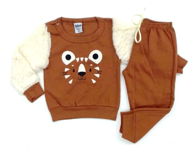 Conjunto Jidi Bebe  Moletom Botão