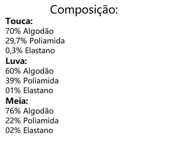 Kit-bebe Duck Bebe  Algodão (touca+luva+meia)