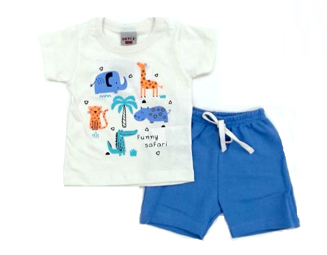 Conjunto Pimentinha Bebe Masc M/c Malha