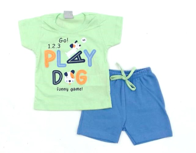 Conjunto Pimentinha Bebe Masc M/c Malha