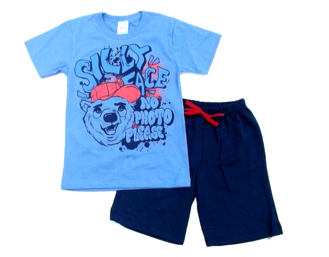 Conjunto Fashionkids Inf Masc M/c Malha