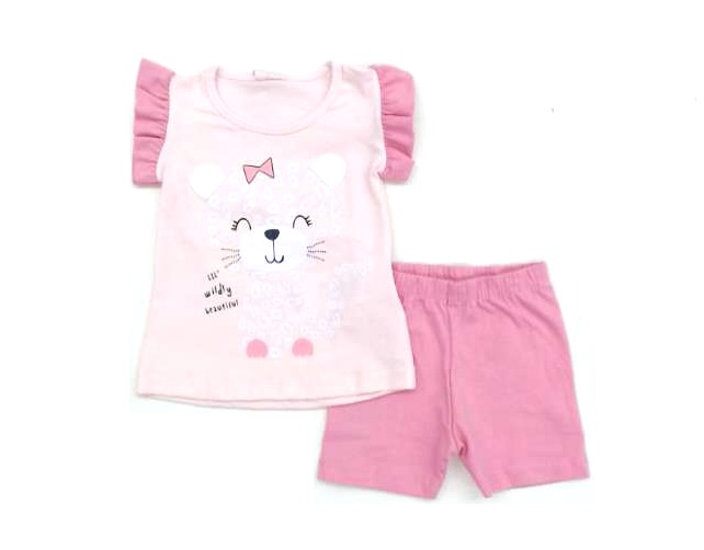 Conjunto Fashionkids Bebe Fem Mga Jap Cotton Short