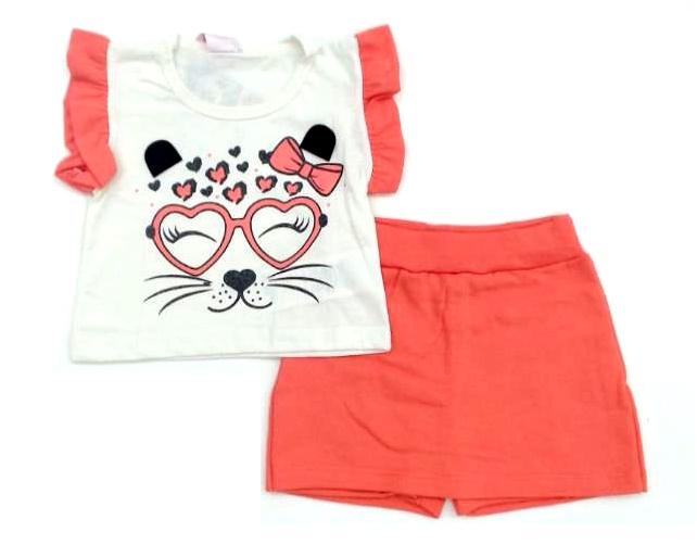 Conjunto Fashionkids P.passos Fem Mga Jap Malha Sh