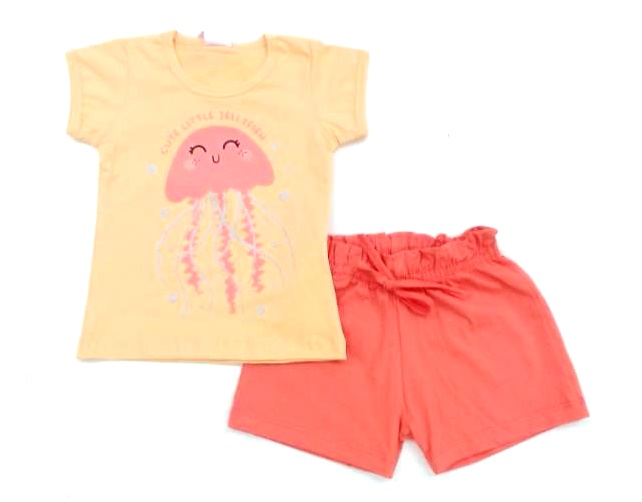 Conjunto Fashionkids P.passos Fem M/c Cotton Short