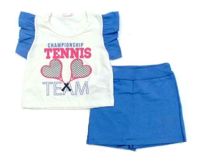 Conjunto Fashionkids Inf Fem Mga Jap Malha Short-s