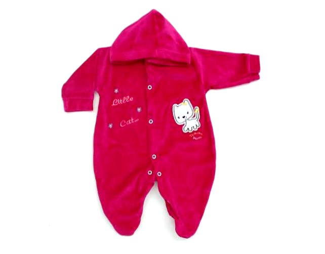 Macacão Pequenospassos Bebe Longo Plush Capuz