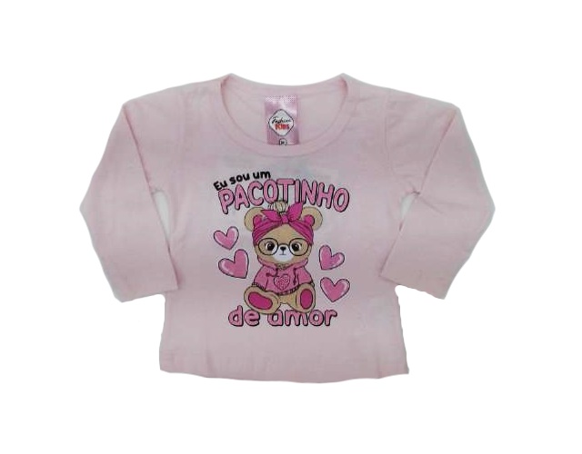 Blusa Fashionkids Bebe Fem M/l Malha