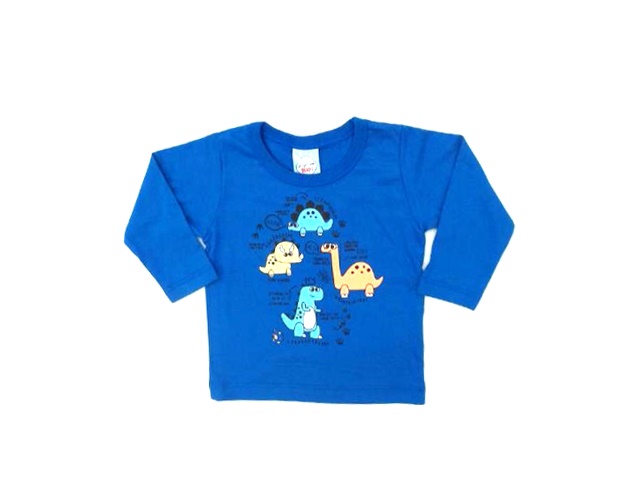 Camiseta Fashionkids Bebe Masc M/l Malha