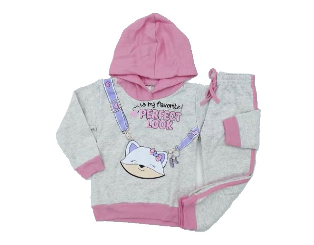 Conjunto Fashionkids P.passos Fem Mol Capuz