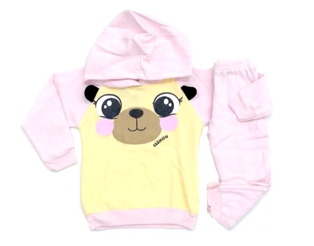 Conjunto Fashionkids P.passos Fem Mol Capuz