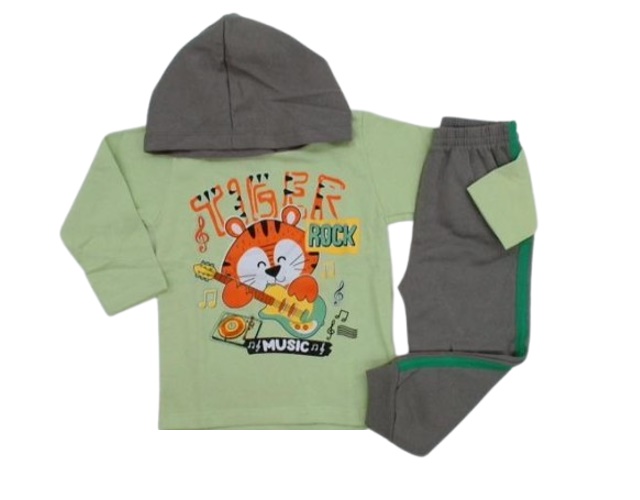 Conjunto Fashionk Primeiros Passos Moletom Capuz