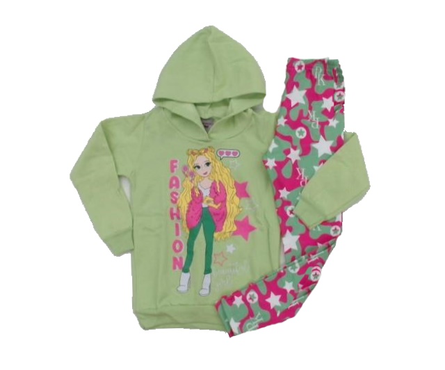 Conjunto Pk Infantil Moletom Capuz Legging Flanelada