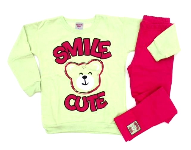 Conjunto Pk Infantil Moletom Legging Molecotton