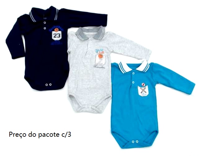 Body Bebebrincalhao Bebe Masc M/l Suedine (c/3)