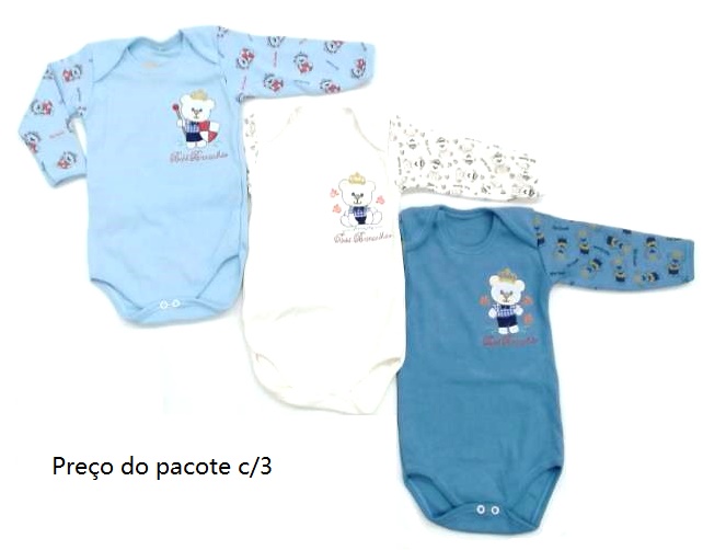 Body Bebebrincalhao Bebe Masc M/l Suedine (c/3)