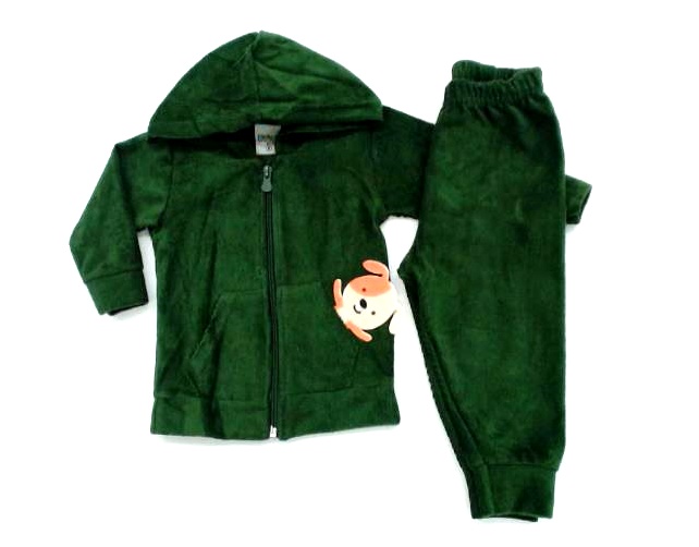 Conjunto Didiene Bebe Masc Plush Canel Capuz