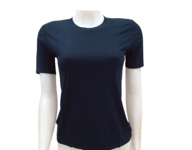Blusa Treluna Adulto Feminina Manga Curta Viscolycra Canelada