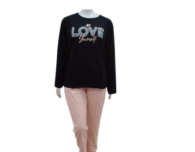 Pijama Jucatel Ad Exg Fem M/l Malha
