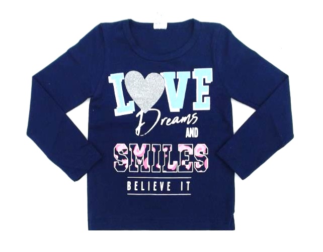 Blusa Lookinhos Infantil Manga Longa Cotton