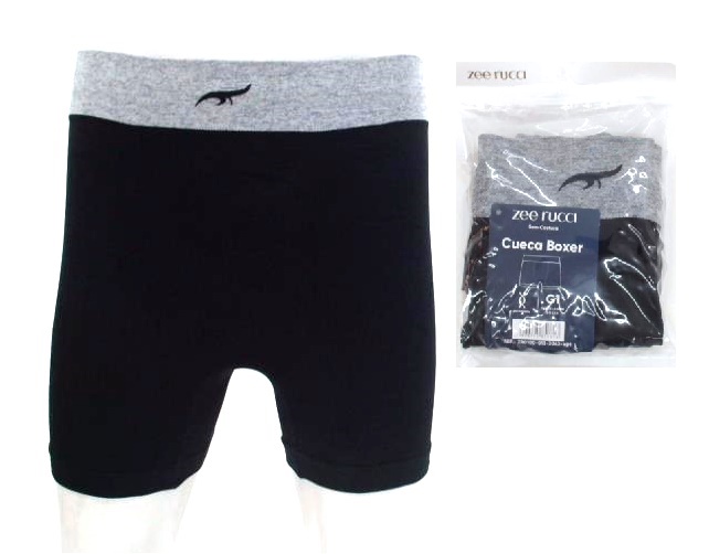Cueca-boxer Zeerucci Adulto Extra Grande Jacquard Semcostura
