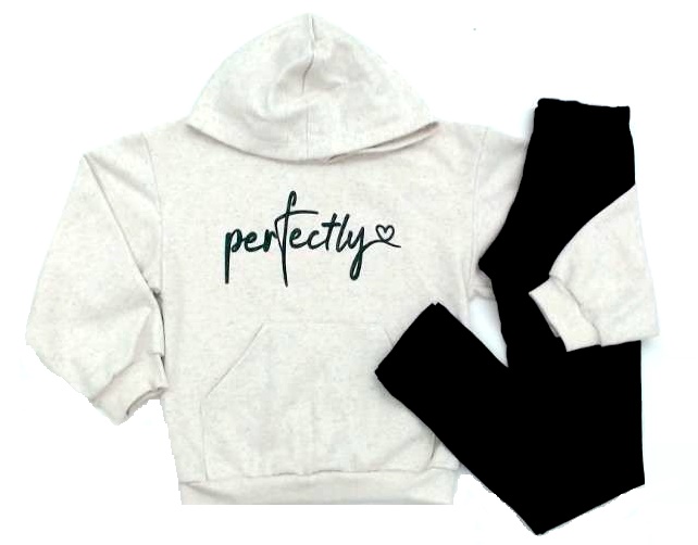 Conjunto Df Juv Fem Mol Capuz Legging