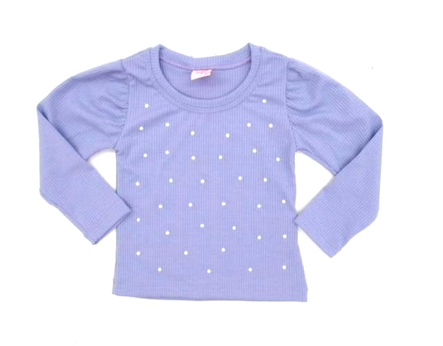 Blusa Rosebaby Primeiros Passos  Manga Longa Malha Canelada