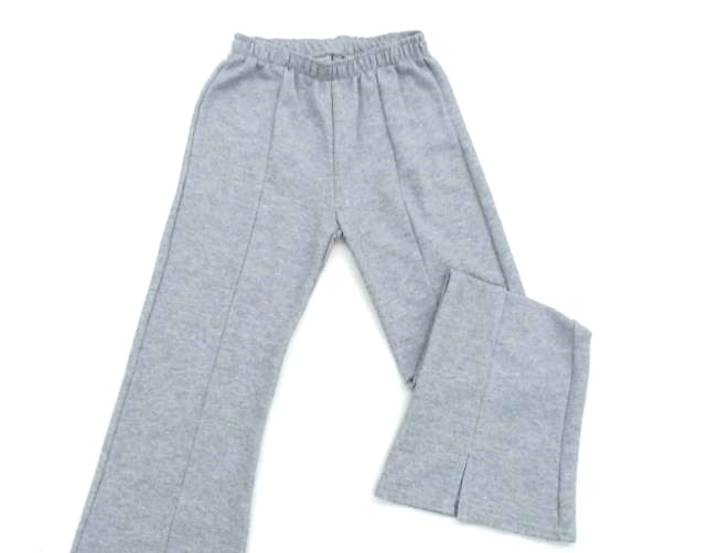 Calça Carammelo Juvenil  Moletinho Flare Fenda