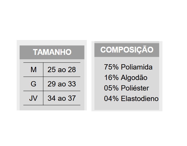 Meião Rikam Juv Masc Alg Futebol Corinthians