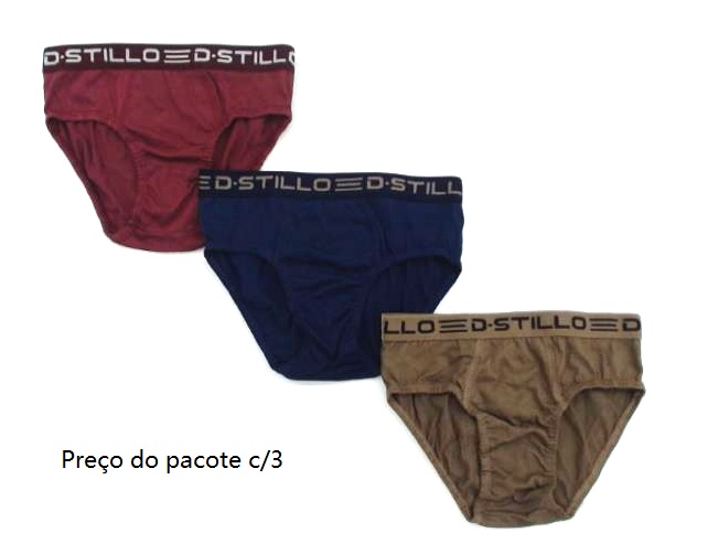 Cueca Dstillo Juv Alg Elastico Pers (c/3)