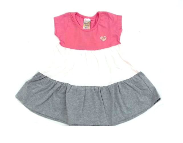 Vestido Jeitodoce Bebe M/c Malha 3marias