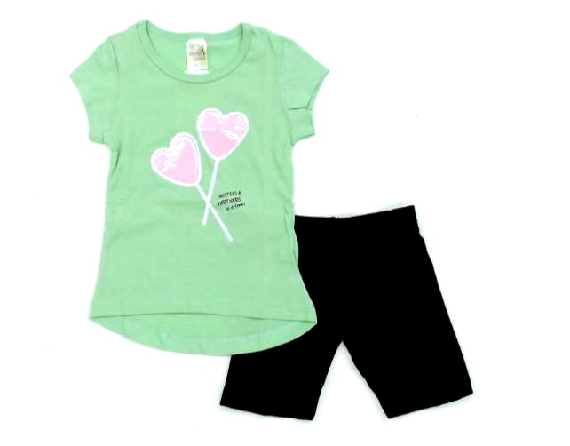 Conjunto Jeitodoce Primeiros Passos  Manga Curta Malha Bermuda