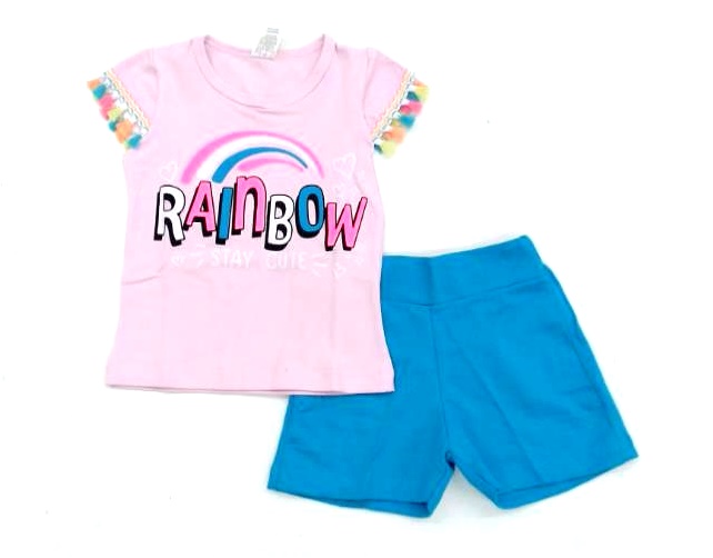 Conjunto Jeitodoce Primeiros Passos  Manga Curta Cotton Short