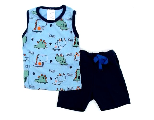Conjunto Jdboys Bebe Regata Machão Malha Estampado