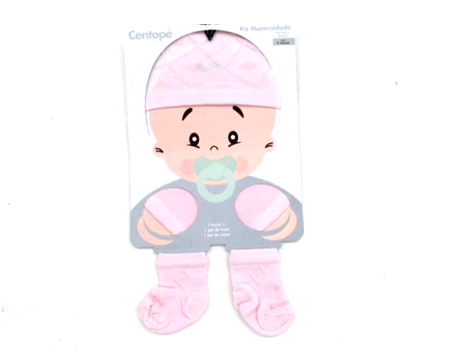 Kit-bebe Centopé Bebe Alg (meia+luva+touca) 3pçs