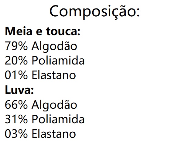Kit-bebe Centopé Bebe Algodão (meia+luva+touca) 3pçs