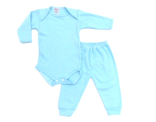 Conjunto Seven Bebe Manga Longa Suedine Canelada Bod