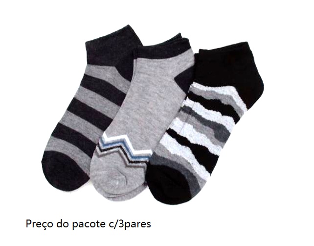 Meia Bestsocks Adulto Soquete (c/3)